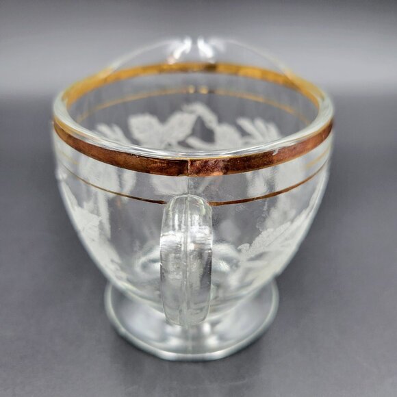 Vintage Creamers Frosted Grape & Leaf Gold Set Of 3 Creamer Syrup Condiment - Picture 8 of 16